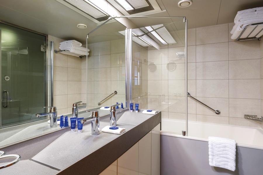 Marella Cruises Marella Explorer 2 Executive Suite Bathroom ©Ben Waller.jpg